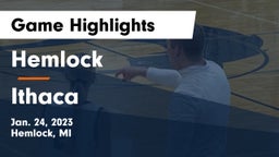 Hemlock  vs Ithaca  Game Highlights - Jan. 24, 2023