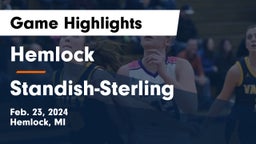 Hemlock  vs Standish-Sterling  Game Highlights - Feb. 23, 2024