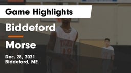 Biddeford  vs Morse  Game Highlights - Dec. 28, 2021
