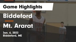 Biddeford  vs Mt. Ararat  Game Highlights - Jan. 6, 2022