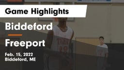 Biddeford  vs Freeport  Game Highlights - Feb. 15, 2022