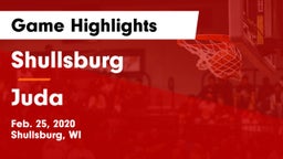 Shullsburg  vs Juda Game Highlights - Feb. 25, 2020