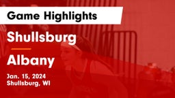 Shullsburg  vs Albany  Game Highlights - Jan. 15, 2024