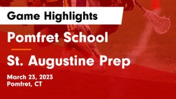 Pomfret School vs St. Augustine Prep  Game Highlights - March 23, 2023