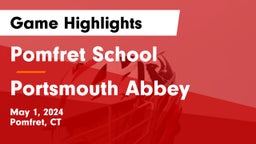 Pomfret School vs Portsmouth Abbey  Game Highlights - May 1, 2024