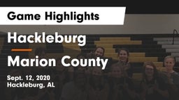 Hackleburg  vs Marion County  Game Highlights - Sept. 12, 2020