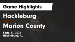 Hackleburg  vs Marion County  Game Highlights - Sept. 11, 2021