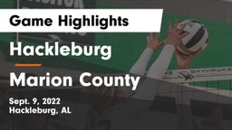Hackleburg  vs Marion County Game Highlights - Sept. 9, 2022