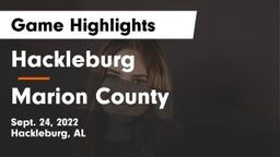 Hackleburg  vs Marion County  Game Highlights - Sept. 24, 2022
