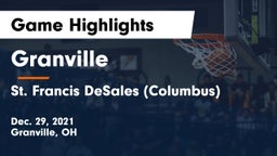 Granville  vs St. Francis DeSales  (Columbus) Game Highlights - Dec. 29, 2021