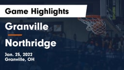 Granville  vs Northridge  Game Highlights - Jan. 25, 2022