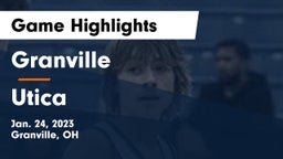 Granville  vs Utica  Game Highlights - Jan. 24, 2023