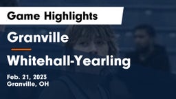 Granville  vs Whitehall-Yearling  Game Highlights - Feb. 21, 2023