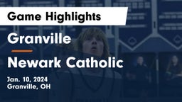 Granville  vs Newark Catholic  Game Highlights - Jan. 10, 2024