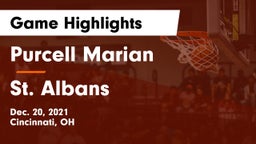 Purcell Marian  vs St. Albans  Game Highlights - Dec. 20, 2021