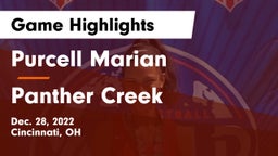 Purcell Marian  vs Panther Creek  Game Highlights - Dec. 28, 2022