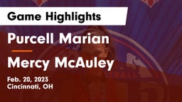 Purcell Marian  vs Mercy McAuley Game Highlights - Feb. 20, 2023