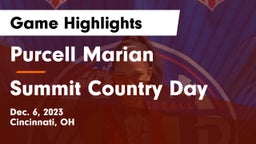 Purcell Marian  vs Summit Country Day Game Highlights - Dec. 6, 2023