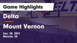 Delta  vs Mount Vernon Game Highlights - Jan. 28, 2021
