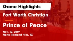 Fort Worth Christian  vs Prince of Peace  Game Highlights - Nov. 12, 2019