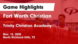 Fort Worth Christian  vs Trinity Christian Academy  Game Highlights - Nov. 13, 2020