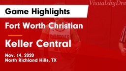 Fort Worth Christian  vs Keller Central  Game Highlights - Nov. 14, 2020