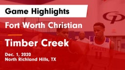 Fort Worth Christian  vs Timber Creek  Game Highlights - Dec. 1, 2020