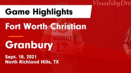 Fort Worth Christian  vs Granbury  Game Highlights - Sept. 18, 2021