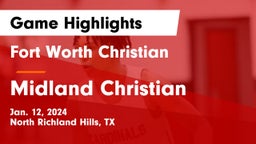 Fort Worth Christian  vs Midland Christian  Game Highlights - Jan. 12, 2024