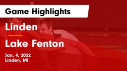 Linden  vs Lake Fenton  Game Highlights - Jan. 4, 2022