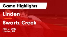 Linden  vs Swartz Creek  Game Highlights - Jan. 7, 2022