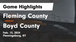 Fleming County  vs Boyd County  Game Highlights - Feb. 13, 2024