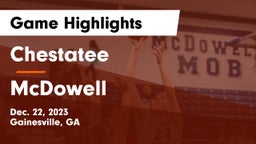 Chestatee  vs McDowell  Game Highlights - Dec. 22, 2023