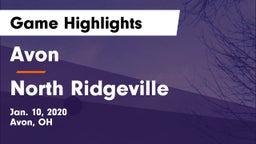 Avon  vs North Ridgeville Game Highlights - Jan. 10, 2020