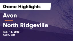 Avon  vs North Ridgeville  Game Highlights - Feb. 11, 2020