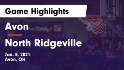Avon  vs North Ridgeville  Game Highlights - Jan. 8, 2021