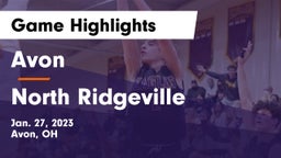 Avon  vs North Ridgeville  Game Highlights - Jan. 27, 2023