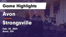 Avon  vs Strongsville  Game Highlights - Feb. 25, 2023