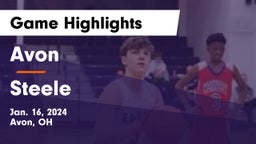 Avon  vs Steele  Game Highlights - Jan. 16, 2024