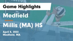 Medfield  vs Millis (MA) HS Game Highlights - April 8, 2022