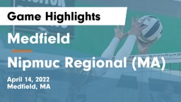 Medfield  vs Nipmuc Regional (MA) Game Highlights - April 14, 2022