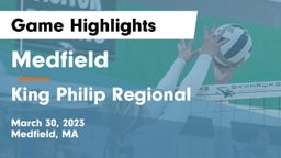 Medfield  vs King Philip Regional  Game Highlights - March 30, 2023