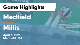 Medfield  vs Millis Game Highlights - April 6, 2023