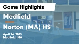 Medfield  vs Norton (MA) HS Game Highlights - April 26, 2023