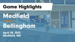 Medfield  vs Bellingham  Game Highlights - April 28, 2023