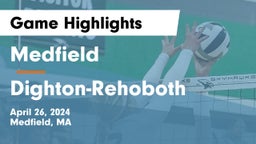 Medfield  vs Dighton-Rehoboth Game Highlights - April 26, 2024