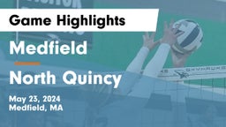 Medfield  vs North Quincy  Game Highlights - May 23, 2024