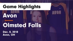Avon  vs Olmsted Falls  Game Highlights - Dec. 8, 2018