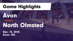 Avon  vs North Olmsted  Game Highlights - Dec. 15, 2018
