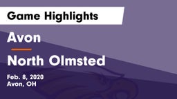 Avon  vs North Olmsted  Game Highlights - Feb. 8, 2020